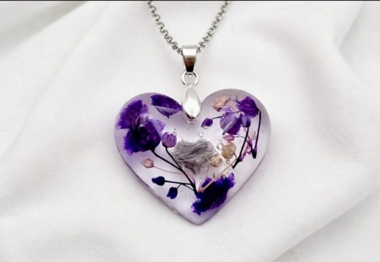 Colgante con pelo en plata 925 Corazón